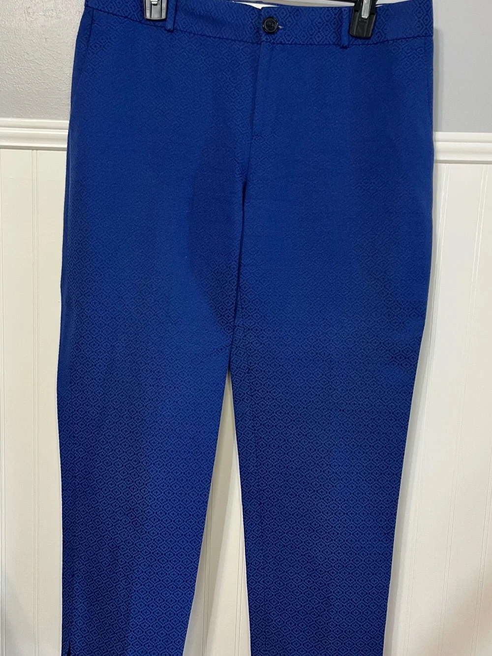 Women’s Banana Republic Blue Damask Print Slim Dress Pants